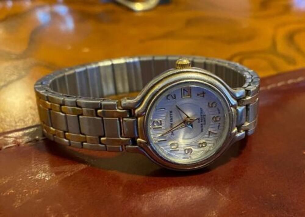 Women's 25mm Two Tone Watch, Jaclyn Smith, Expansion Band, WR 30M